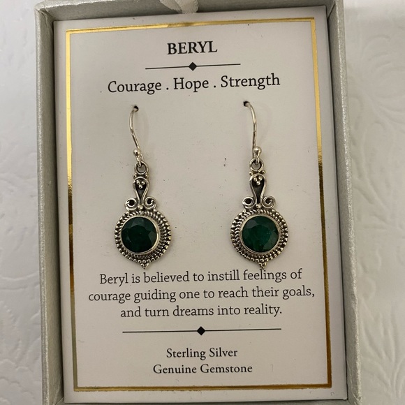 Shivam Baryl Drop Earrings - Picture 2 of 4